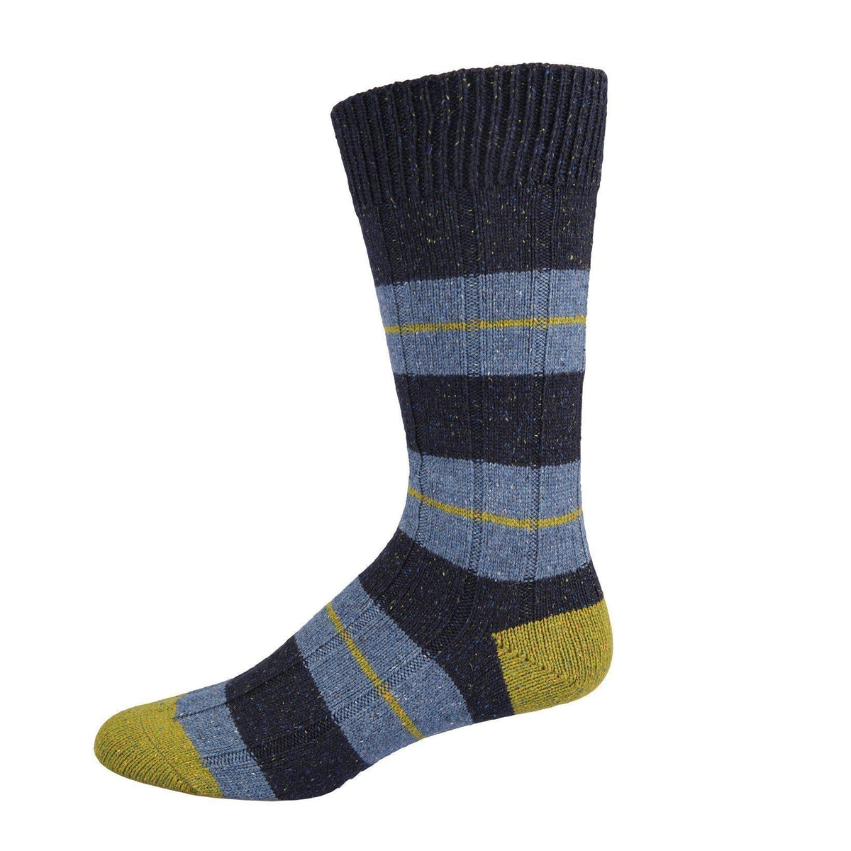 Bayfield - 10x1 Rippe mit 3 Farbstreifen Wolle Socke für Herren-Scott Nichol-Conrad Hasselbach Shoes &amp; Garment