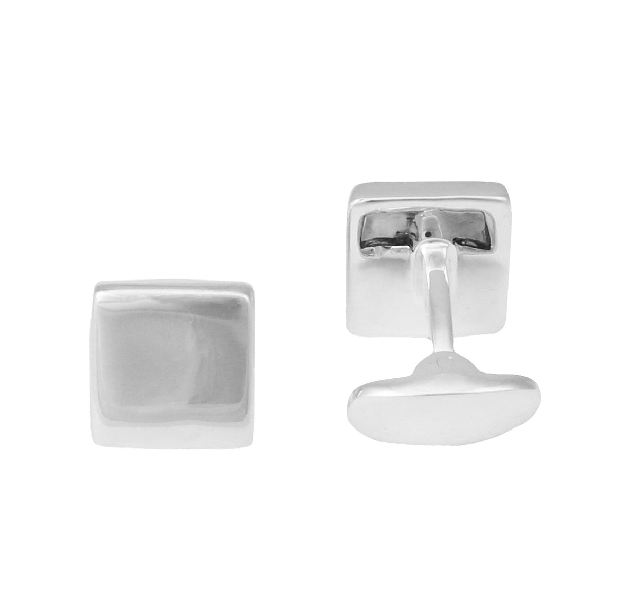 Square Sterling Silver Cufflink-C.H.-Conrad Hasselbach Shoes &amp; Garment