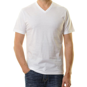 T-Shirts mit V-Ausschnitt - Doppelpack-Ragman-Conrad Hasselbach Shoes & Garment