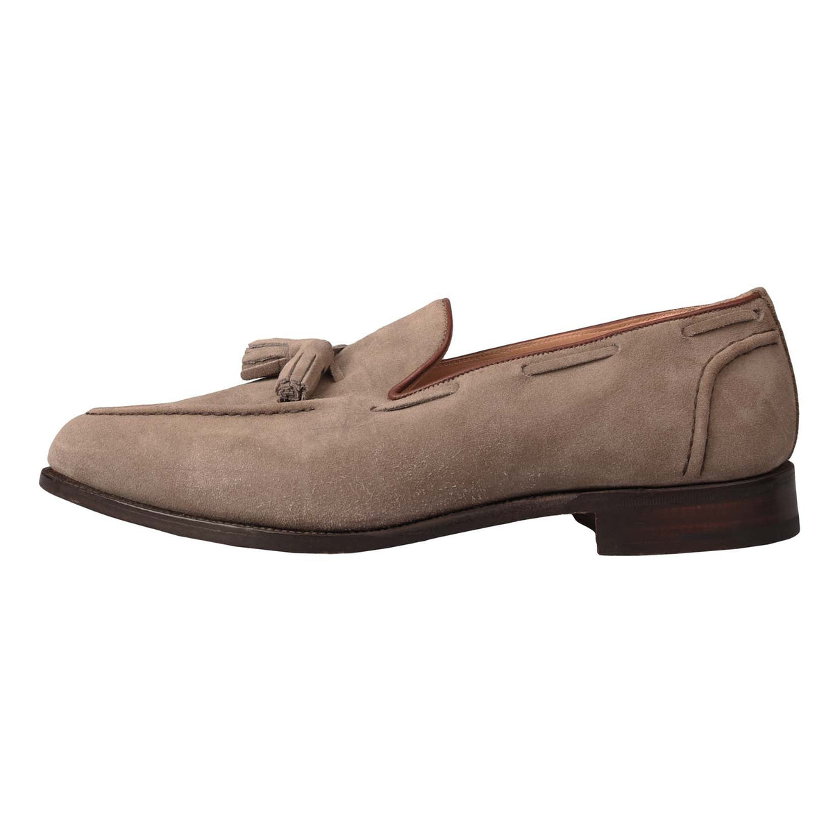 Tassel Loafer Visone Suede-Tricker&#39;s-Conrad Hasselbach Shoes &amp; Garment